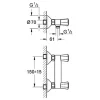 Mélangeur de douche COSTA L entraxe 150 mm bicommande - GROHE - 26330001
