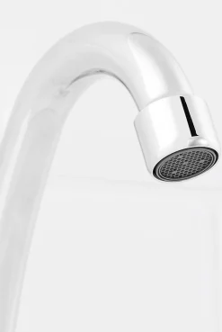 Mélangeur de lavabo avec vidage et flexibles Femelle 12/17 en laiton chromé Grenvik