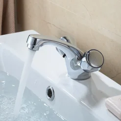 Mélangeur de lavabo chromé Calp GoodHome