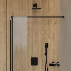 Mélangeur thermostatique à encastrer - Noir Mat - avec Crochet OFFERT - PARMA