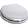 MSV Abattant Wc MDF Gris Argent
