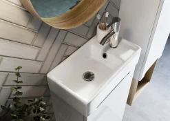 Naturel Lavabo Naturel Stilla 40x22 cm blanc brillant (STILLA401406)