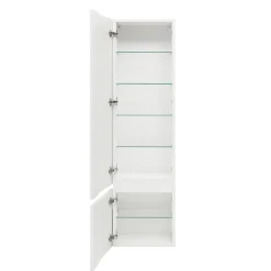 Naturel Meuble colonne suspendue salle de bain strié Savona 40,2x157x21,7 cm blanc brillant (SAVONAV40BI)