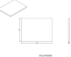 Naturel Plan Naturel Stilla 60x2,5x46 cm marron (STILLAF06006)