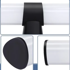NETTLIFE applique miroir LED 15W 60cm blanc neutre 4000K noir