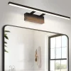 NETTLIFE Lampe à miroir LED noire 60CM Moderne 4000K Salle de bain Lampe à miroir murale