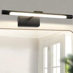 NETTLIFE Lampe à miroir LED salle de bain 6W blanc neutre 4000K pinçable Applique murale chrome