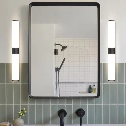NETTLIFE Lampe de miroir LED noir 8W IP44 blanc neutre 4000K