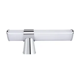NETTLIFE 6W 30CM LED Salle de Bain IP44 Blanc Neutre 4000K Lampe Miroir Chrome Moderne