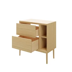 Niche 2 cases GoodHome Avela placage chêne 20 cm