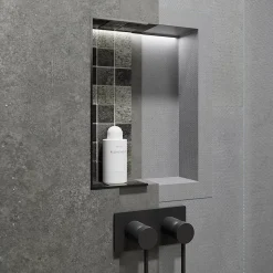 Niche de douche à carreler - format intérieur 80 x 30 cm - 9 cm de profondeur