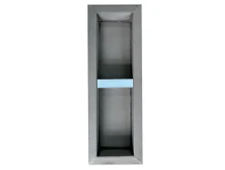 Niche de douche à encastrer et prête à carreler avec 1 étagère - 31 x 91 cm - KLARA