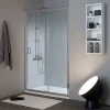 Niche de douche avec porte coulissante 100 cm en verre 6 mm - new giada