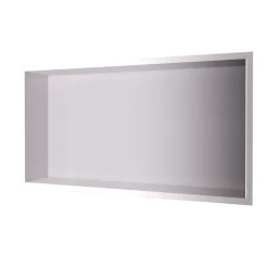 Niche de Douche Mural 63 x 33 cm - Rangement Salle de Bain en finition Niquel Brossé - PACIFIC