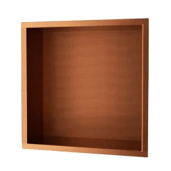 Niche de Douche Mural 33 x 33 cm - Rangement Salle de Bain en finition Cuivré - ATLANTIC