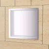Niche de Douche Mural 33 x 33 cm - Rangement Salle de Bain en finition Niquel Brossé - ATLANTIC