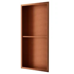 Niche de Douche Mural 33 x 63 cm - Rangement Salle de Bain en finition Cuivré - ARTIC