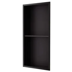 Niche de Douche Mural 33 x 63 cm - Rangement Salle de Bain en finition Noir Mat - ARTIC