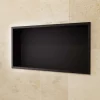 Niche de Douche Mural 63 x 33 cm - Rangement Salle de Bain en finition Noir Mat - PACIFIC