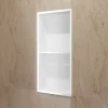 Niche de Douche Mural 33 x 63 cm - Rangement Salle de Bain en finition Blanc Satiné - ARTIC