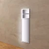 Niche de WC 17 x 60 cm - Rangement Mural Encastrable en finition Niquel Brossé - EGEAN