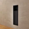 Niche de WC 17 x 60 cm - Rangement Mural Encastrable en finition Noir Mat - EGEAN