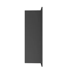 Niche inox SIRHONA 300x300x95mm - Encastrée + Bac à douche + Verticale/Horizontale + Noir mat