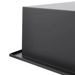 Niche inox SIRHONA 300x300x95mm - Encastrée + Bac à douche + Verticale/Horizontale + Noir mat