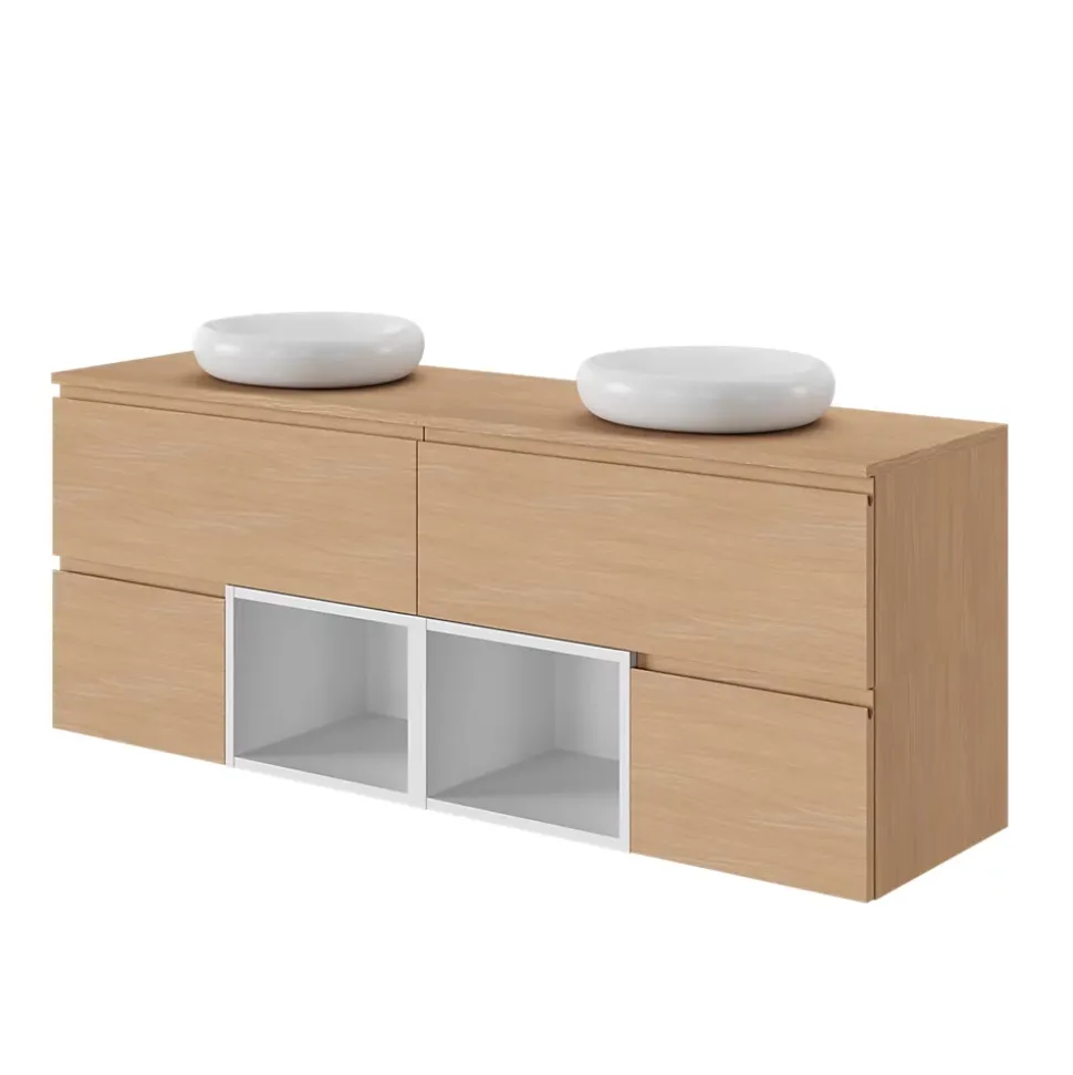 Niche l.40 x H.30 x P.45 cm blanc mat Kentia