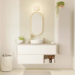 Niche l.40 x H.30 x P.45 cm blanc mat Kentia