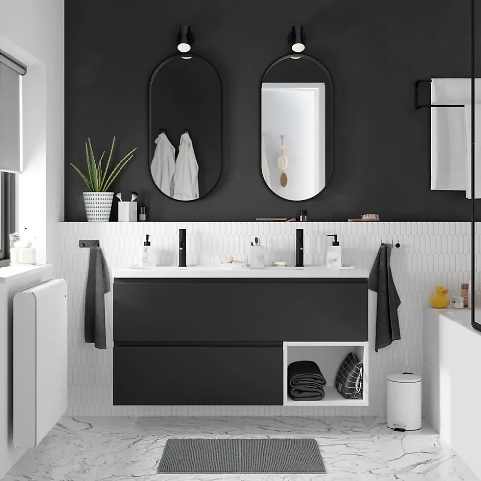 Niche l.40 x H.30 x P.45 cm blanc mat Kentia