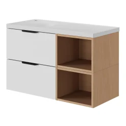 Niche l.40 x H.30 x P.45 cm effet chêne Kentia