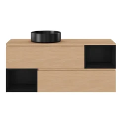 Niche l.40 x H.30 x P.45 cm noir mat Kentia