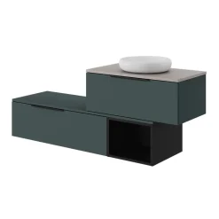 Niche l.40 x H.30 x P.45 cm noir mat Kentia