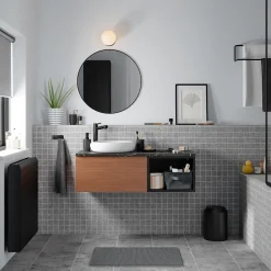 Niche l.40 x H.30 x P.45 cm noir mat Kentia