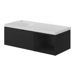 Niche l.40 x H.30 x P.45 cm noir mat Kentia