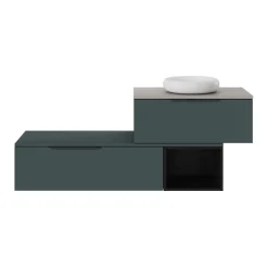 Niche l.40 x H.30 x P.45 cm noir mat Kentia