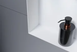 Niche murale de douche avec rebords, étagère encastrable douche acier inox avec compartiment - 30x30x10cm - NT303010X Blanc