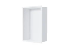 Niche murale de douche, étagère encastrable douche acier inox - 30x20x10cm - NT203010X Blanc
