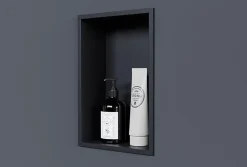 Niche murale de douche, étagère encastrable douche acier inox - 30x20x10cm - NT203010X Noir