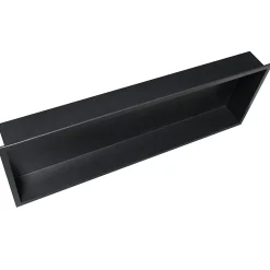 Niche murale de douche, étagère encastrable douche acier inox - 90x30x10cm - BS903010 Noir