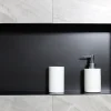 Niche murale de douche, étagère encastrable douche acier inox, sans rebord - 60x30x10cm - BS603010 Noir