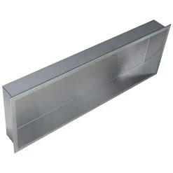 Niche murale de douche, étagère encastrable douche acier inox - 90x30x10cm - BS903010 Acier brossé
