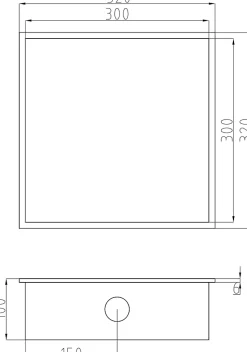 Niche murale douche acier inox + Spot LED, étagère douche encastrable - 30x30x10cm (HxLxP) - Blanc, 1x Spot Blanc mat
