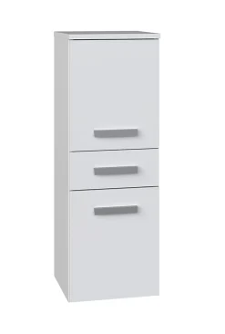 NINA - Meuble salle de bain 2 portes + 1 tiroir - 30x30x85cm - Colonne basse rangement SDB