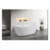 OCEANIC Baignoire ilot Rosa - L.177 x I.83 x H.58 cm - En acrylique - Bonde poussoir - Blanc