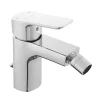 Optima Cube Way by Siko Mitigeur bidet avec bec chromé et tirette, chrome (CU235)