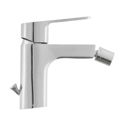 Optima Cube Way by Siko Mitigeur bidet avec bec chromé et tirette, chrome (CU235)
