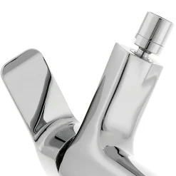 Optima Cube Way by Siko Mitigeur bidet avec bec chromé et tirette, chrome (CU235)