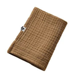 OUREA - Serviette de Toilette 50x90cm Gaze de Coton Camel